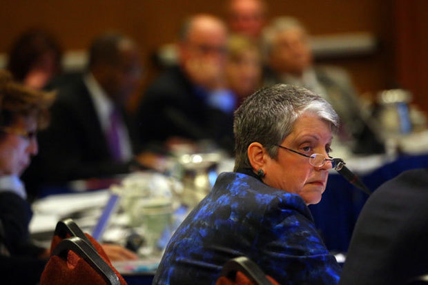  Janet Napolitano, the president of the university system, argued that the increase was necessary. Credit Jim Wilson/The New York Times 