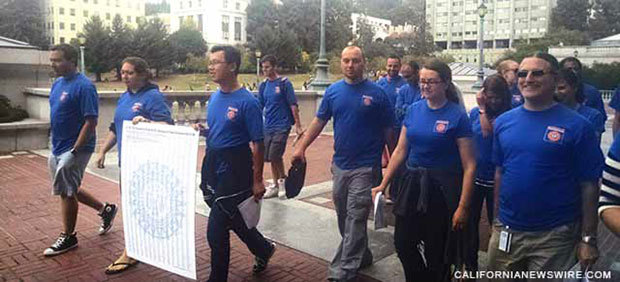 All across UC system, postdocs rally to demand fair treatment.